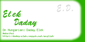 elek daday business card